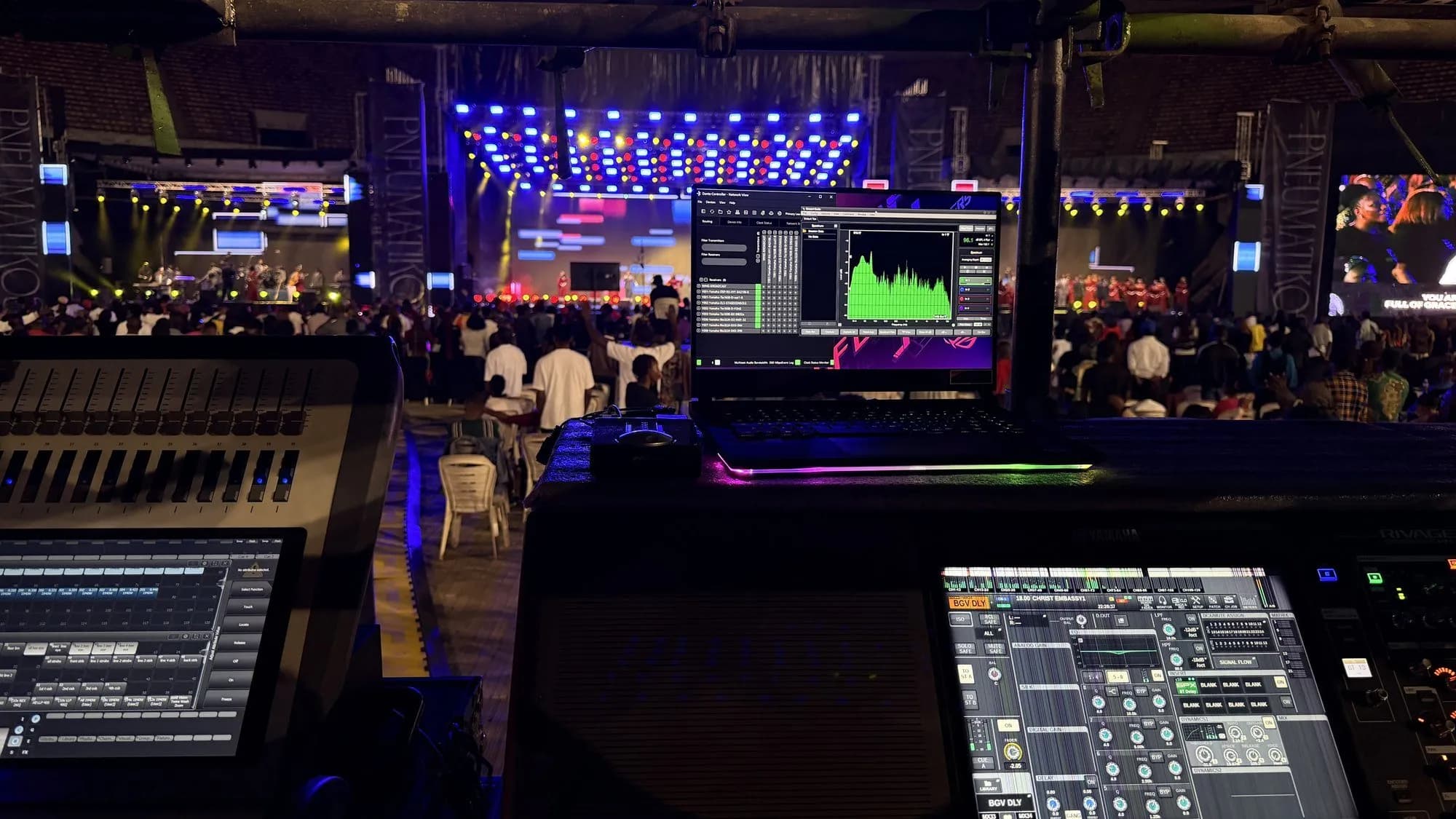 FOH with Yamaha Rivage PM3