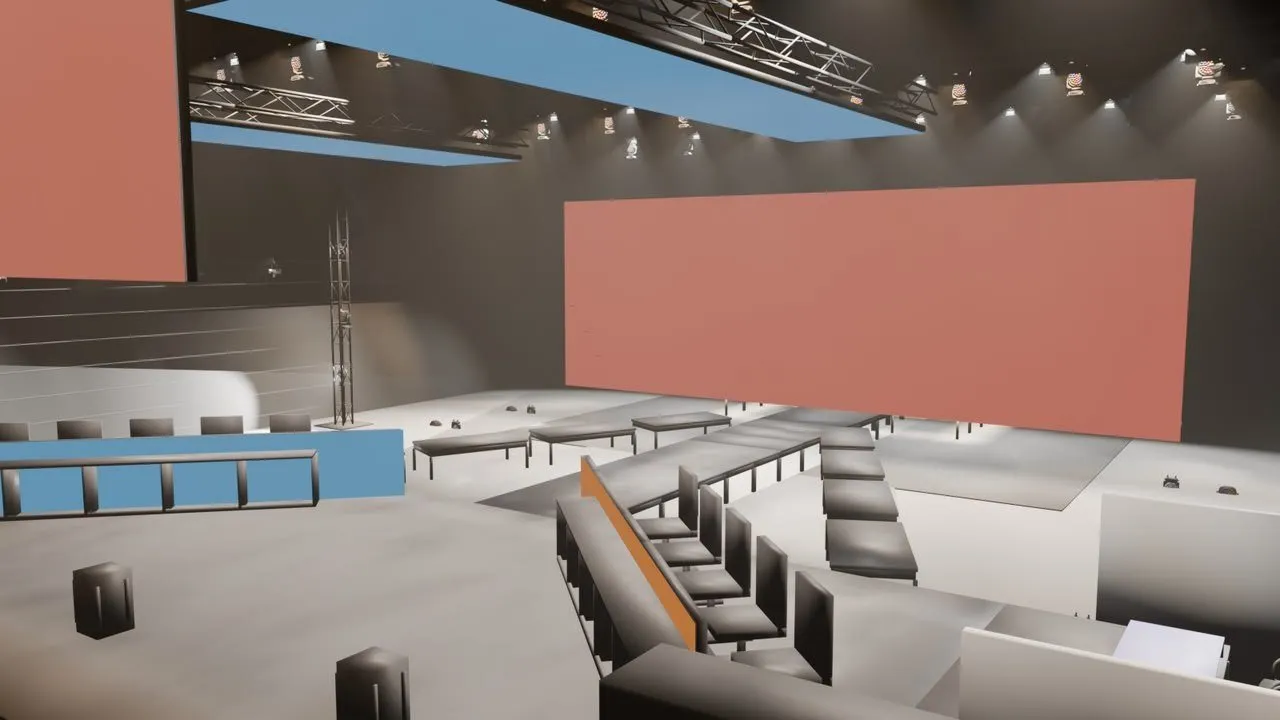 Conference stage render